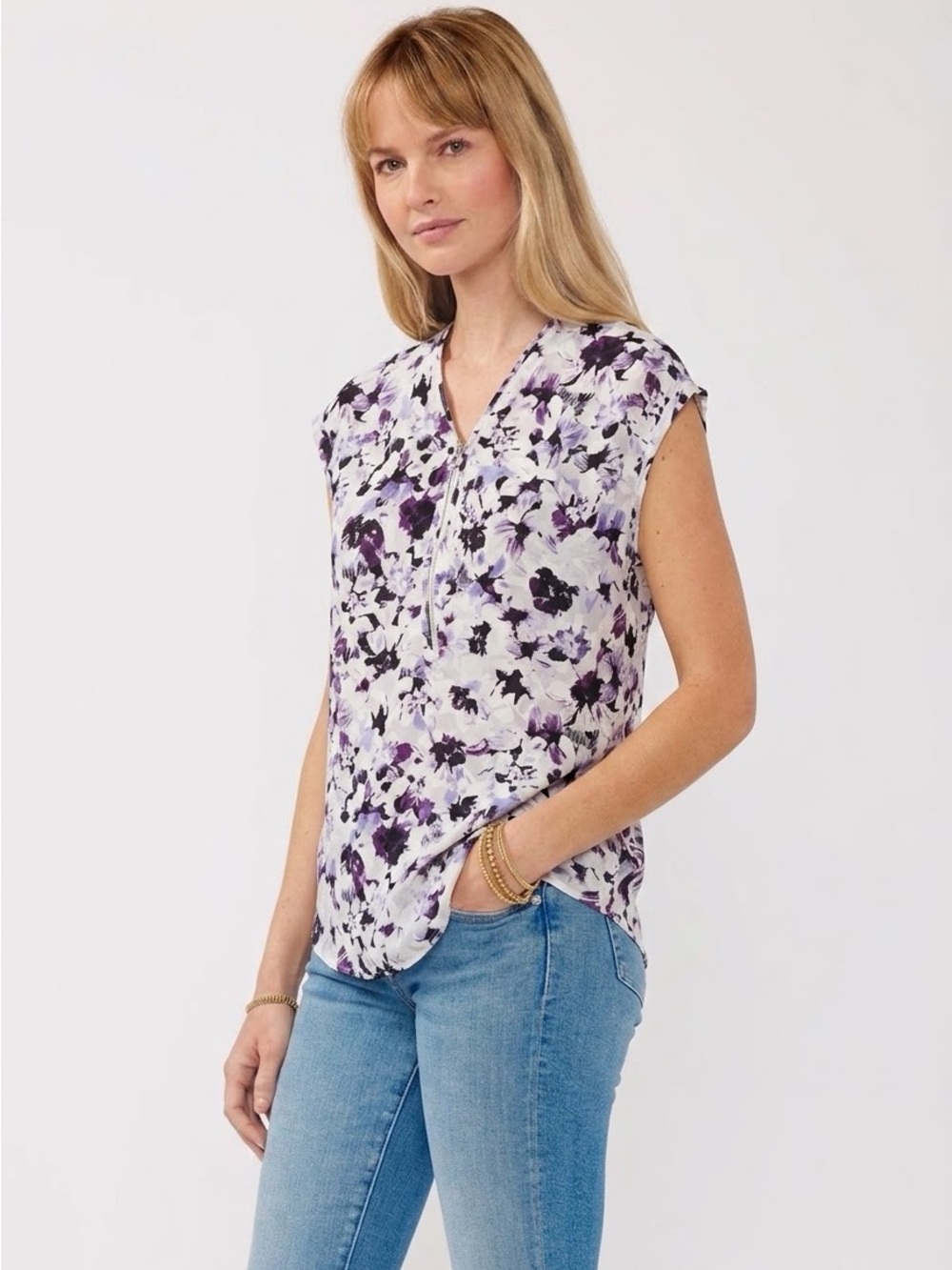 Dynamite Floral Blouse